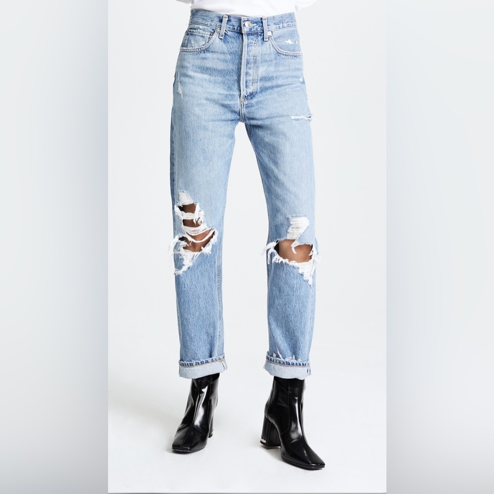AGOLDE 90's Loose Fit Distressed Jeans